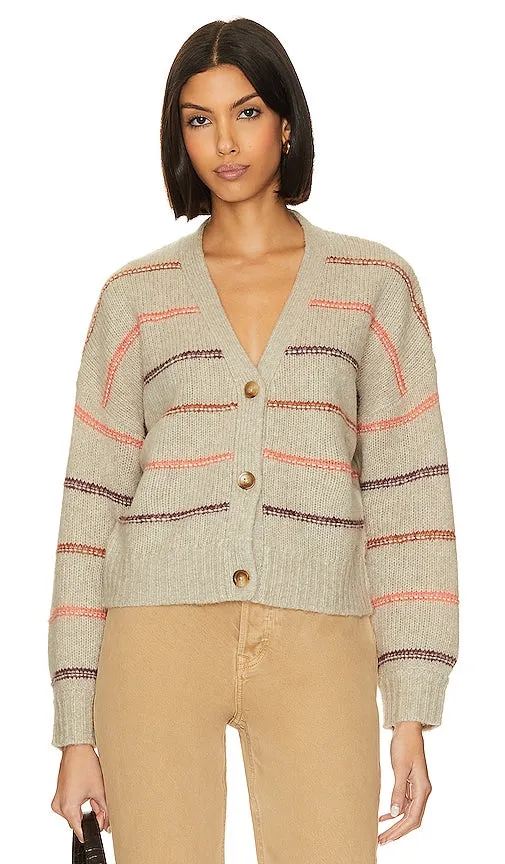 27 miles malibu Micaela Cardigan in Light Grey