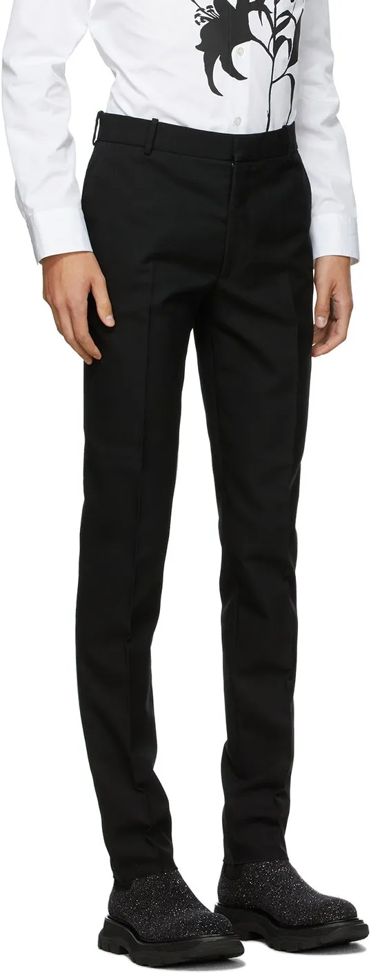 Alexander McQueen Black Classic 17cm Trousers