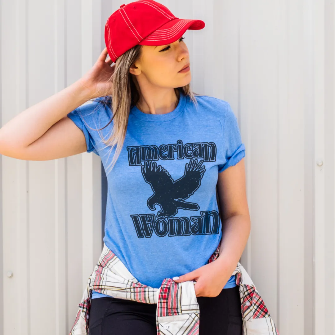 American Woman Graphic Tee Shirt