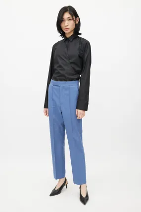 Blue Slim Leg Trouser