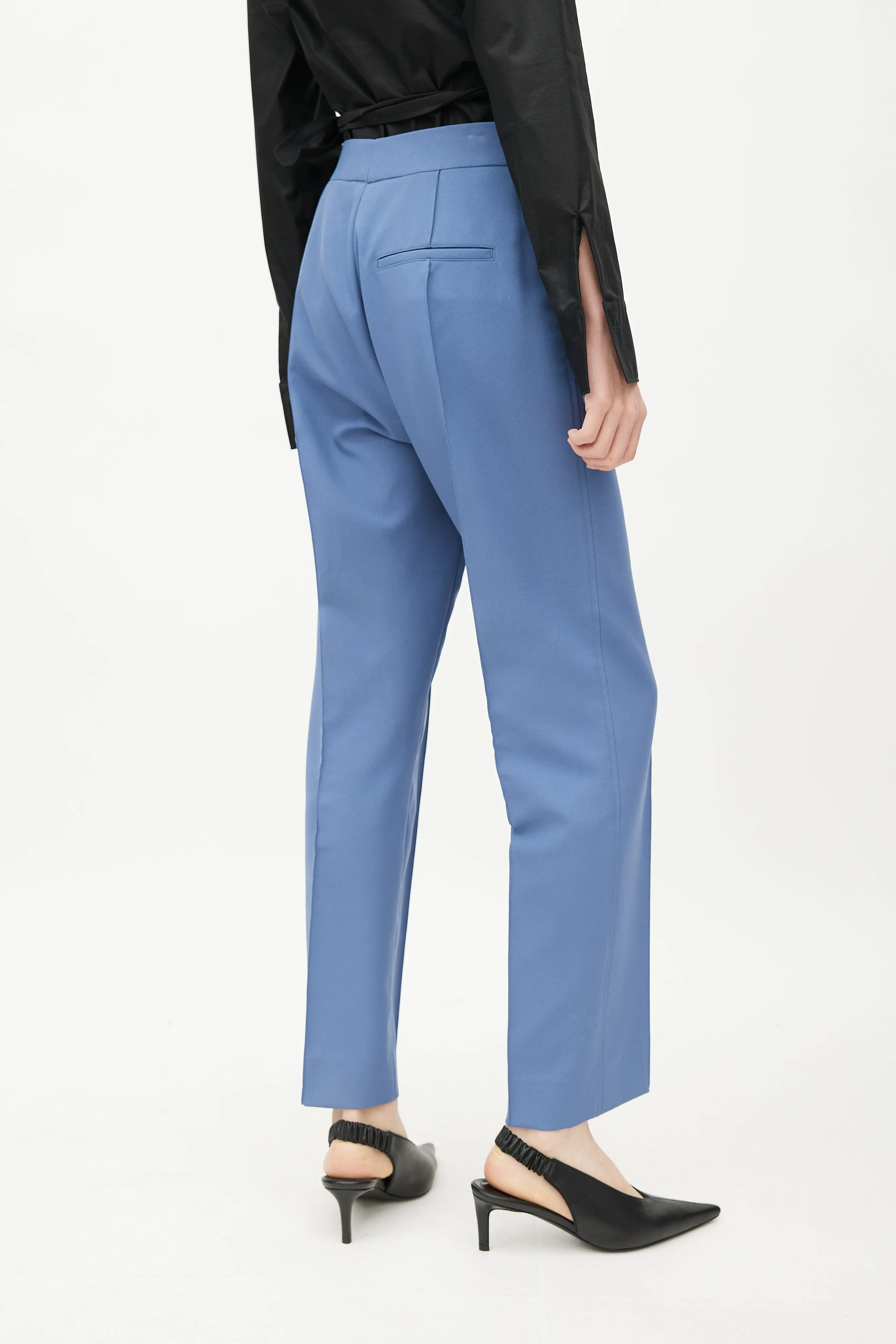 Blue Slim Leg Trouser