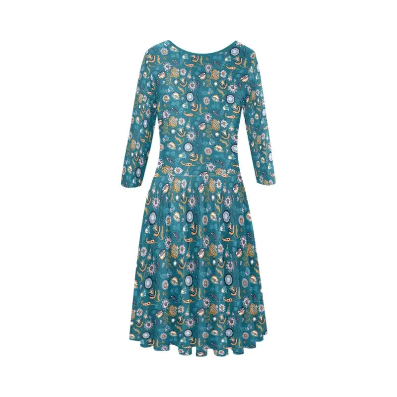 Channel Your Inner Goddess in a Whimsical Floral Boho Dress