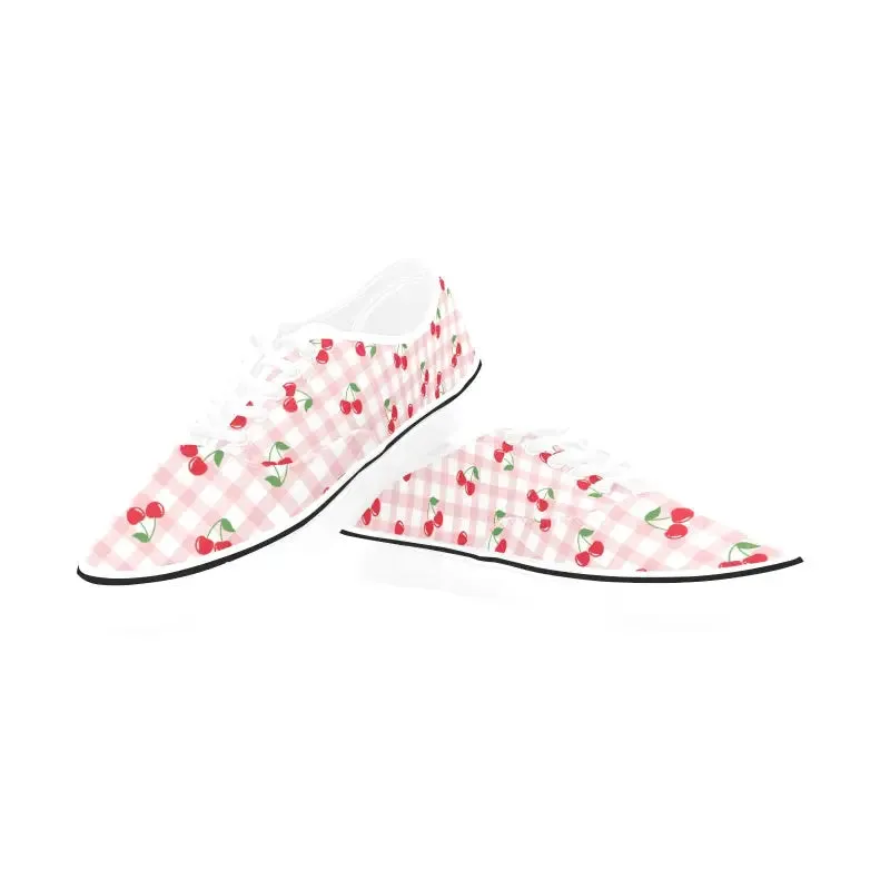 Cherry Print Canvas Sneakers for When Life Gives You Cherries
