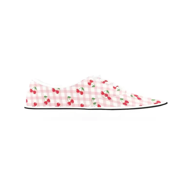 Cherry Print Canvas Sneakers for When Life Gives You Cherries