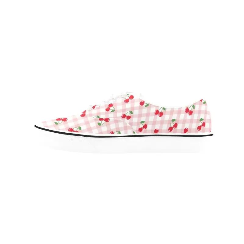 Cherry Print Canvas Sneakers for When Life Gives You Cherries