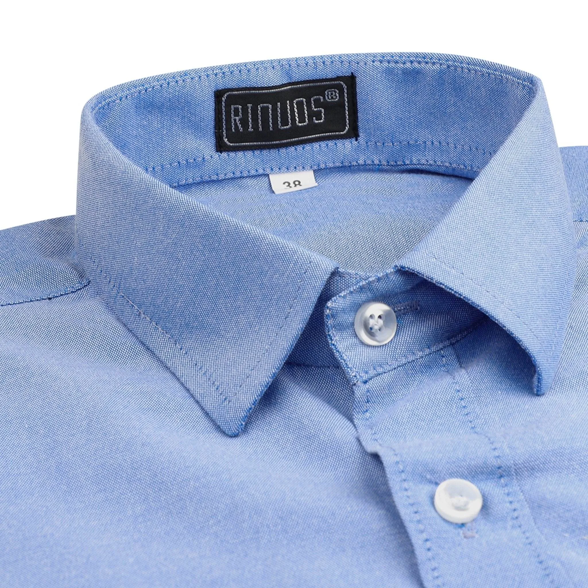 Classic with Elbow Patches Cotton Shirt