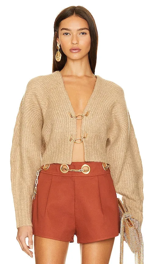 Cult Gaia Casella Cardigan in Beige
