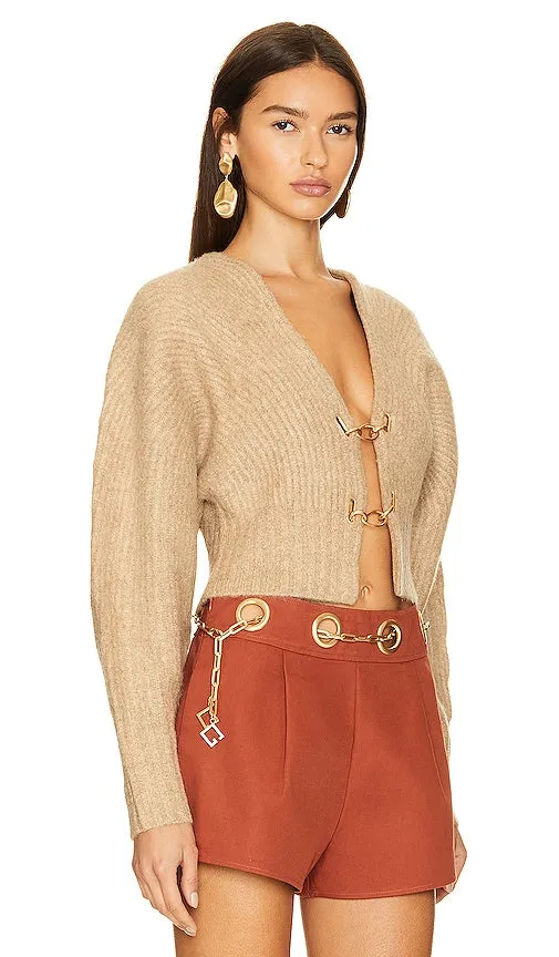 Cult Gaia Casella Cardigan in Beige