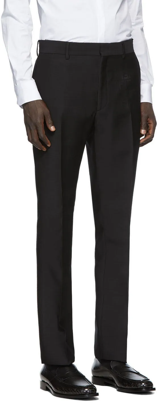 Fendi Black Faded 'Forever Fendi' Trousers