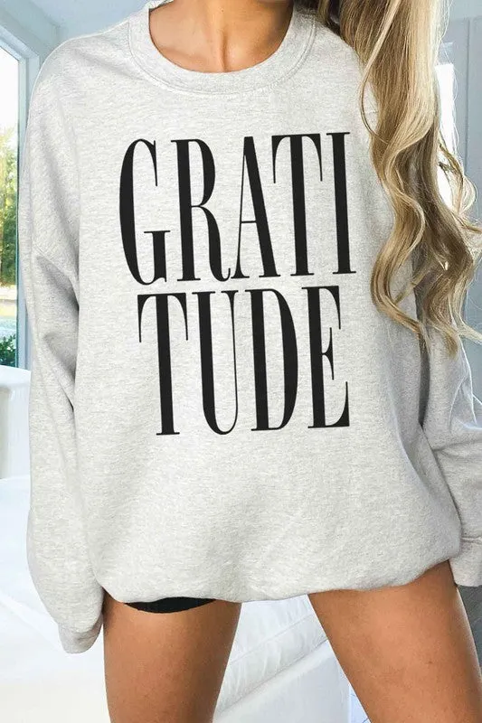 GRATITUDE THANKSGIVING OVERSIZED SWEATSHIRT
