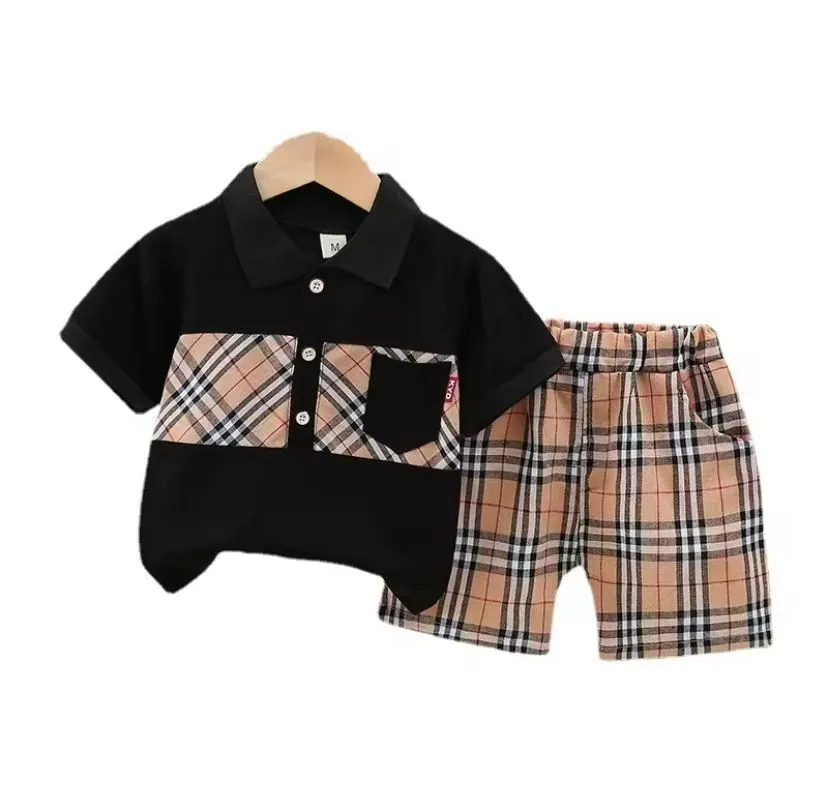 Korean style suit baby boy casual shorts two-piece 276975