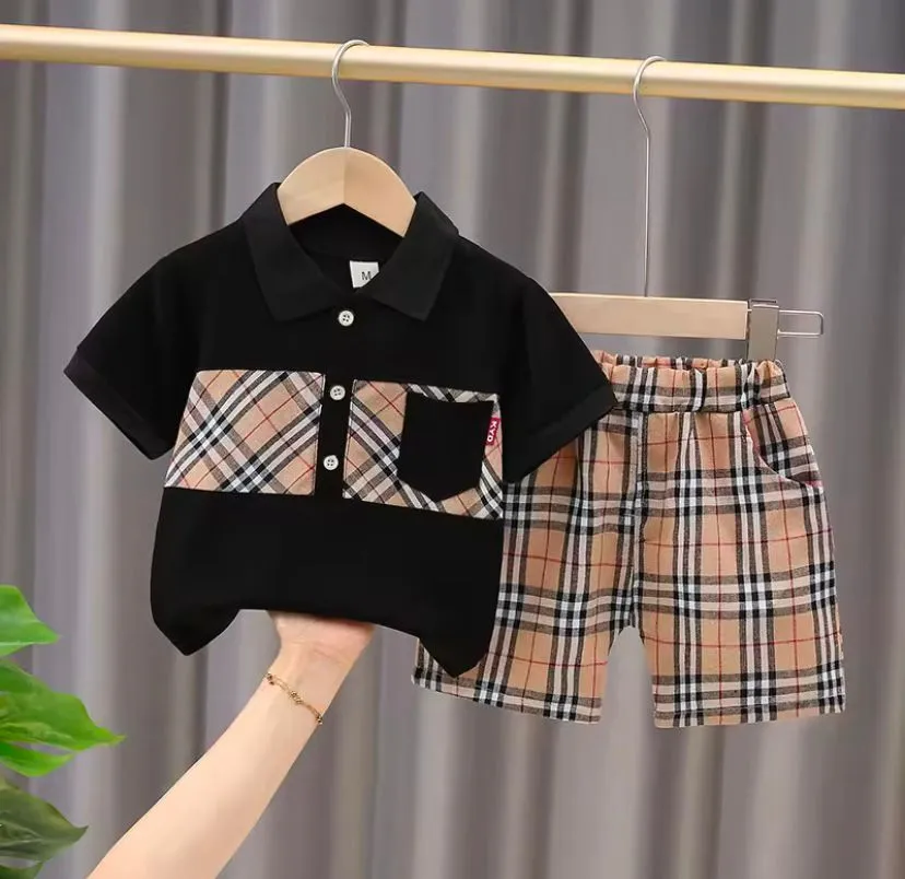 Korean style suit baby boy casual shorts two-piece 276975