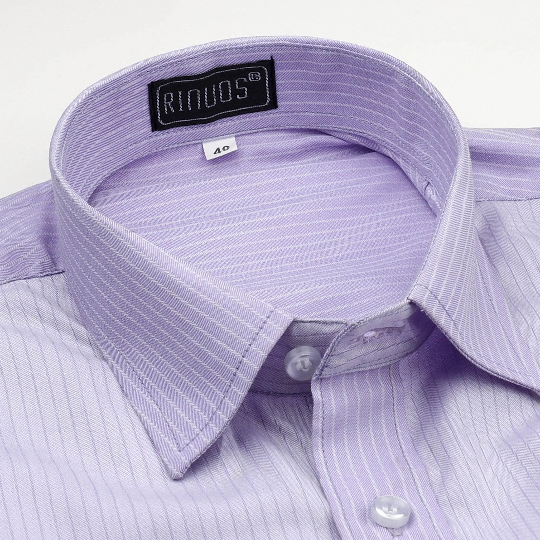 Lavender Stripe Cotton Shirt
