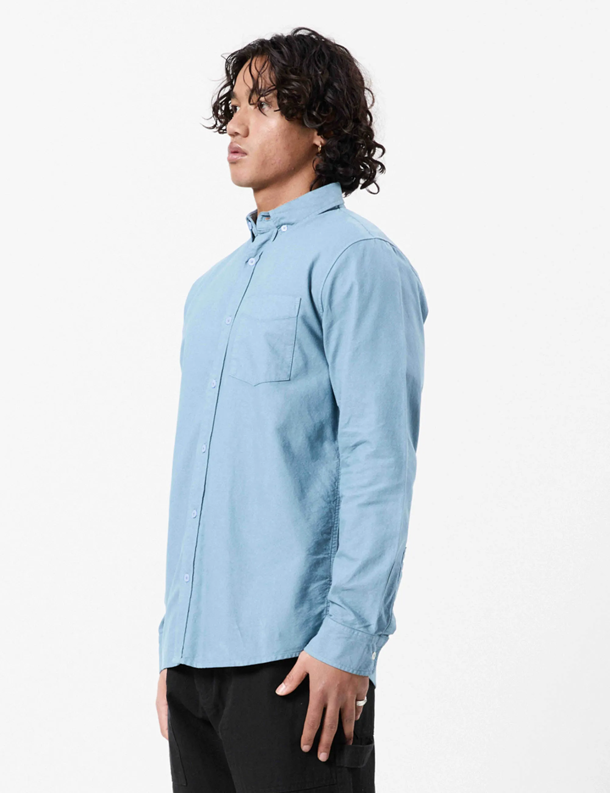 Oxford Long Sleeve Shirt - Sky Blue