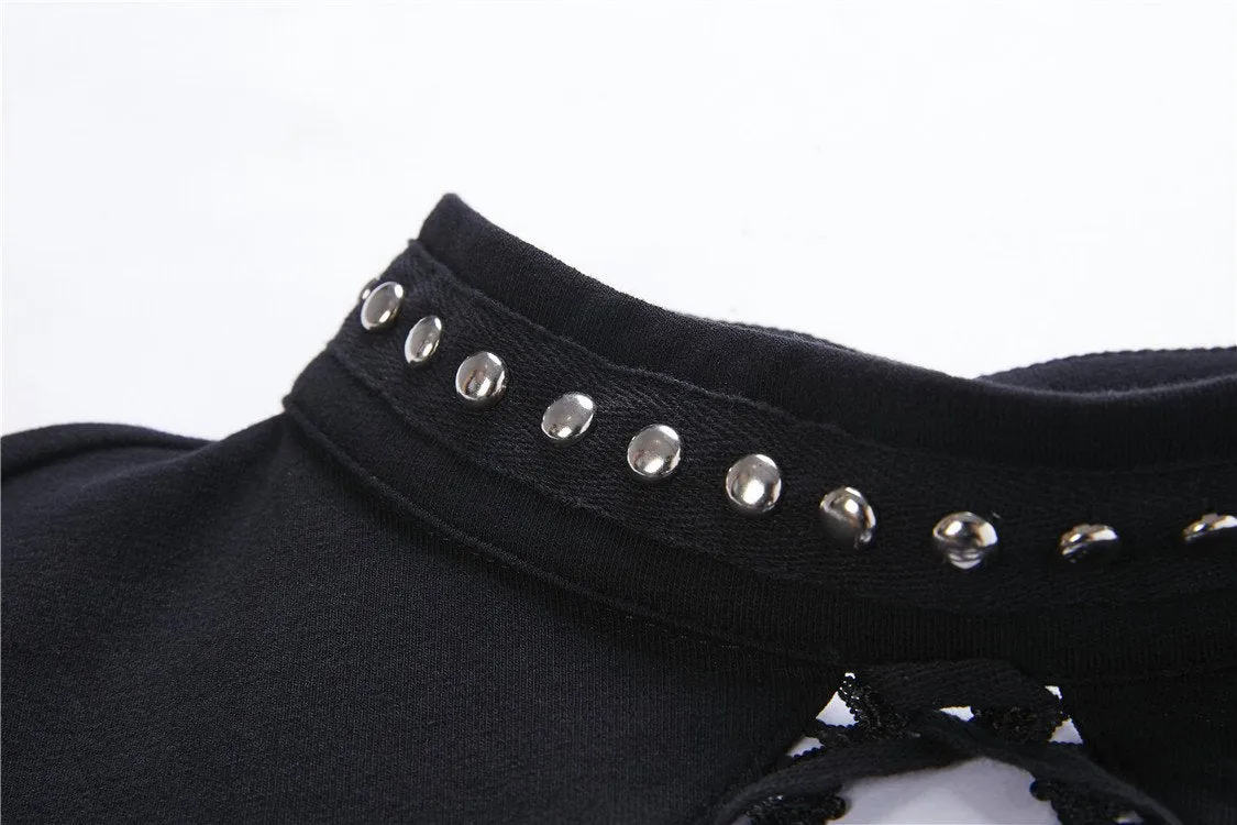 Punk ladies bandage chest slim waist bodycon DW203