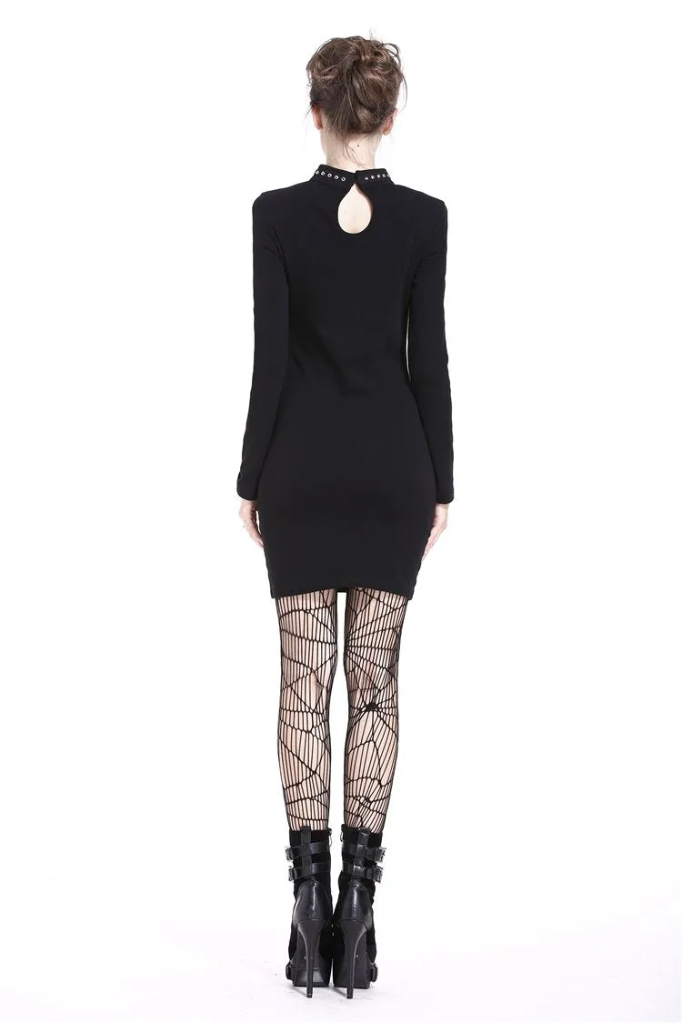 Punk ladies bandage chest slim waist bodycon DW203