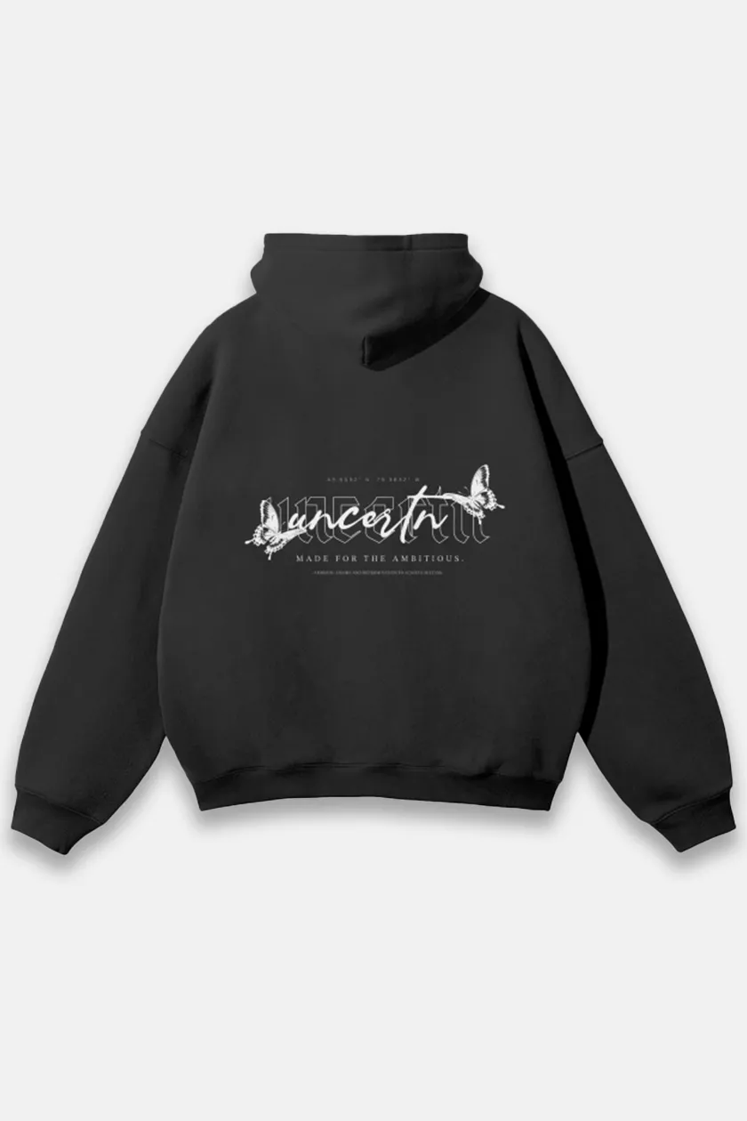 UC07 Resurgence Oversized Hoodie - Black/White